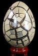 Septarian Dragon Egg Geode With Removable Section #51314-1